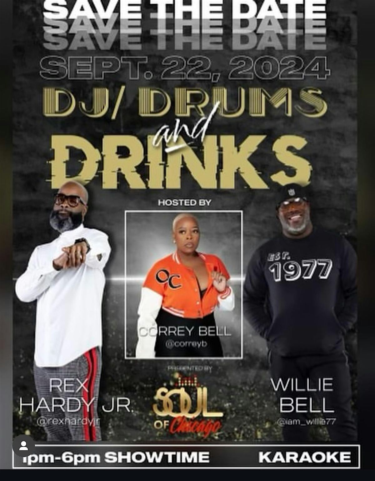 Soul Of Chicago Presents: DJ Drums & Drinks Day Soir\u00e9e