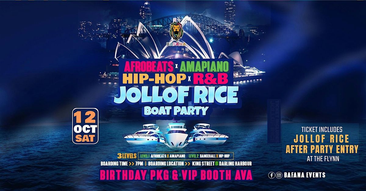 BAFANAEvents AFROBEATS - AMAPIANO   & HIP HOP - JOLLOF RICE  Boat Party!