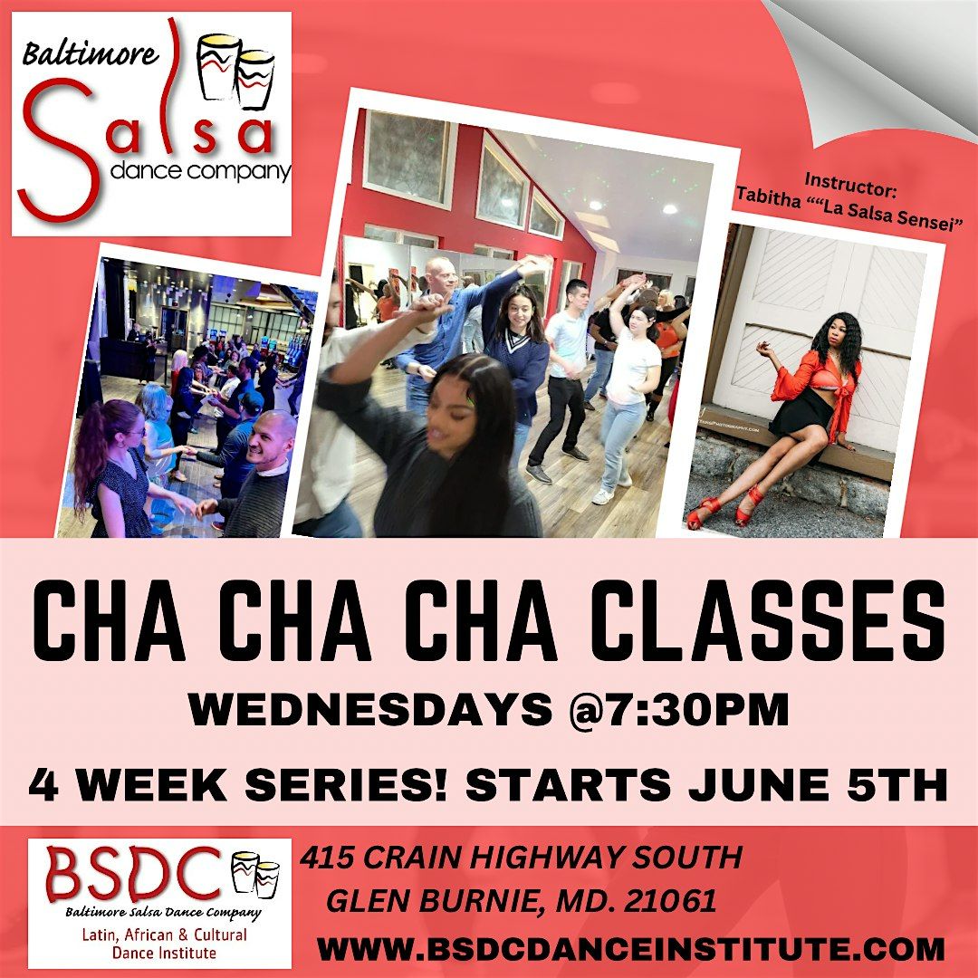 Cha-Cha-Cha classes! Wednesdays at 7:30 PM!