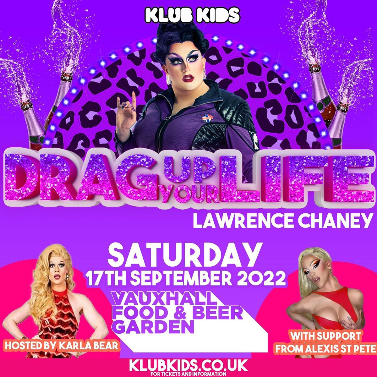 LONDON - THE DRAG BRUNCH - Lawrence Chaney (VAUXHALL BEER GARDEN) Ages 18+