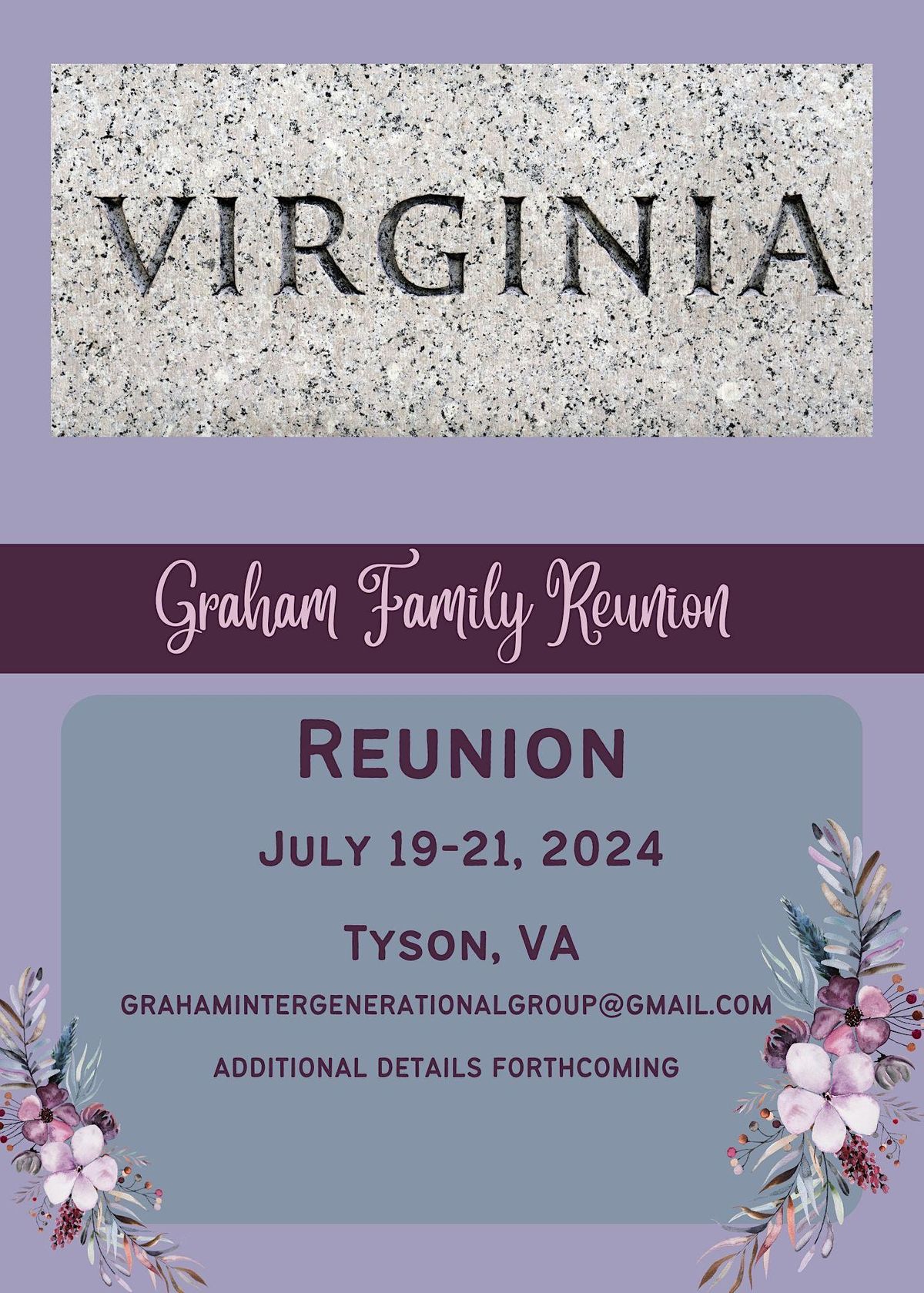 Graham Family Reunion 2024 Tyson Corner, Va