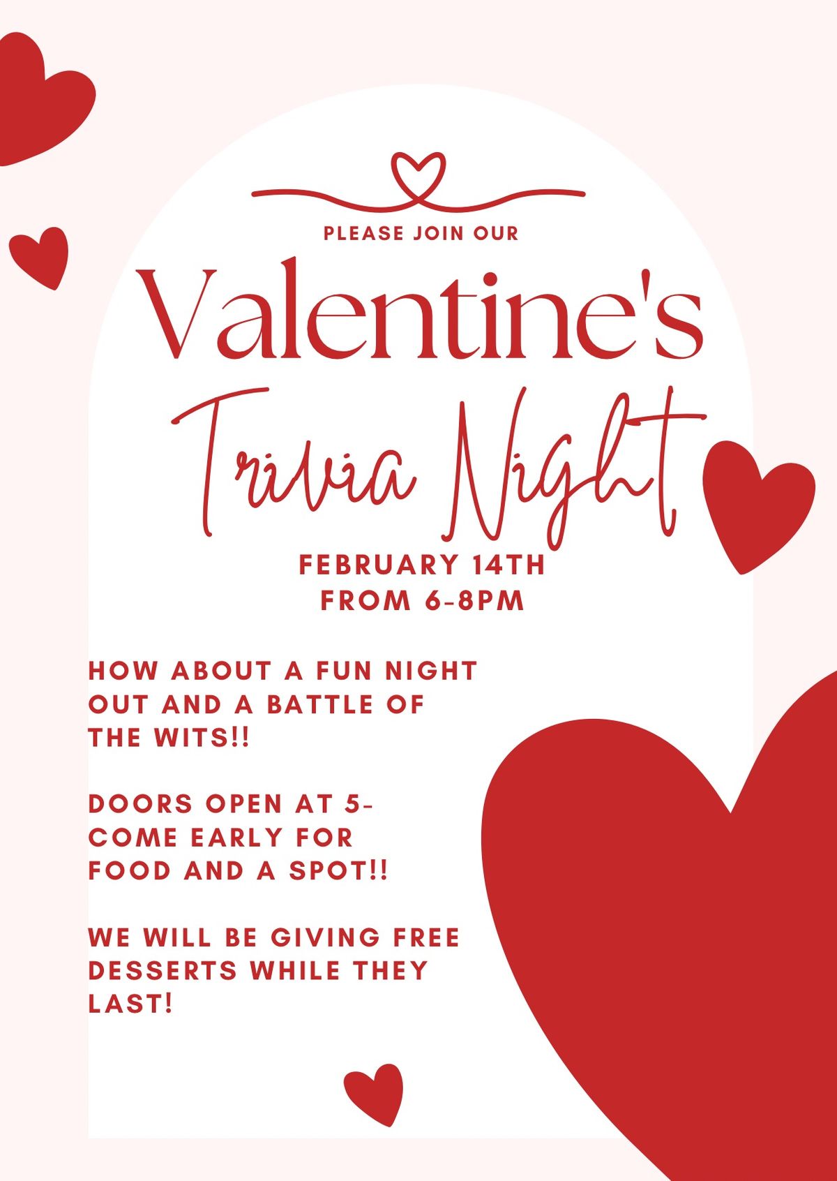 Valentine\u2019s Day Trivia Night