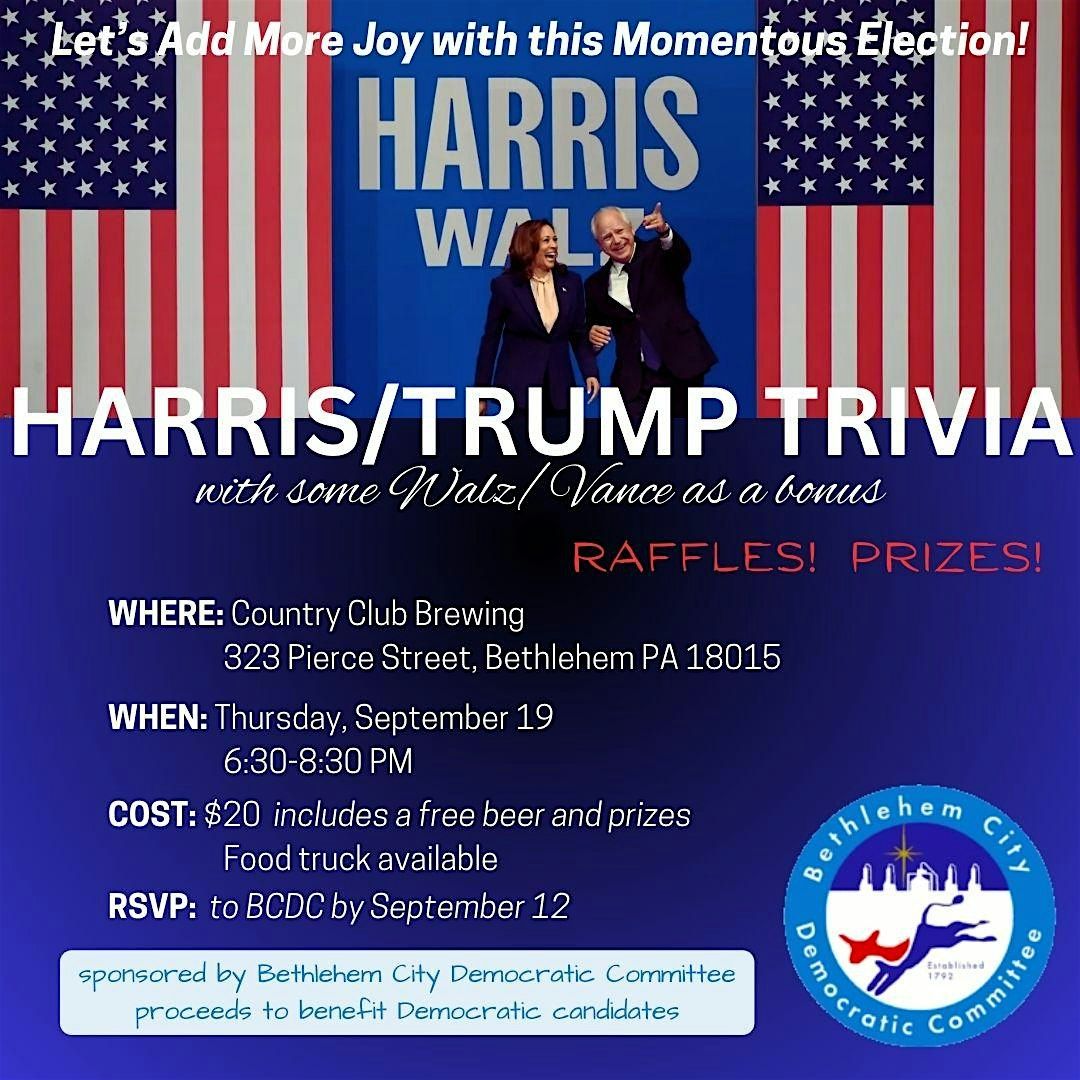 Harris\/Trump Trivia Night