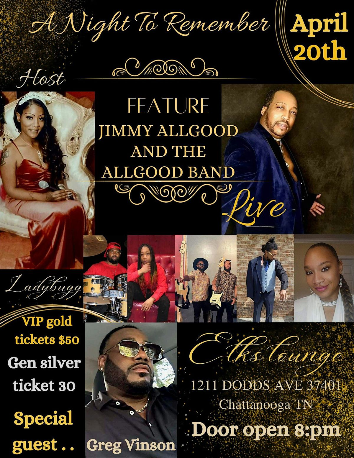 A night to remember Featuring Jimmy Allgood and the Allgood band