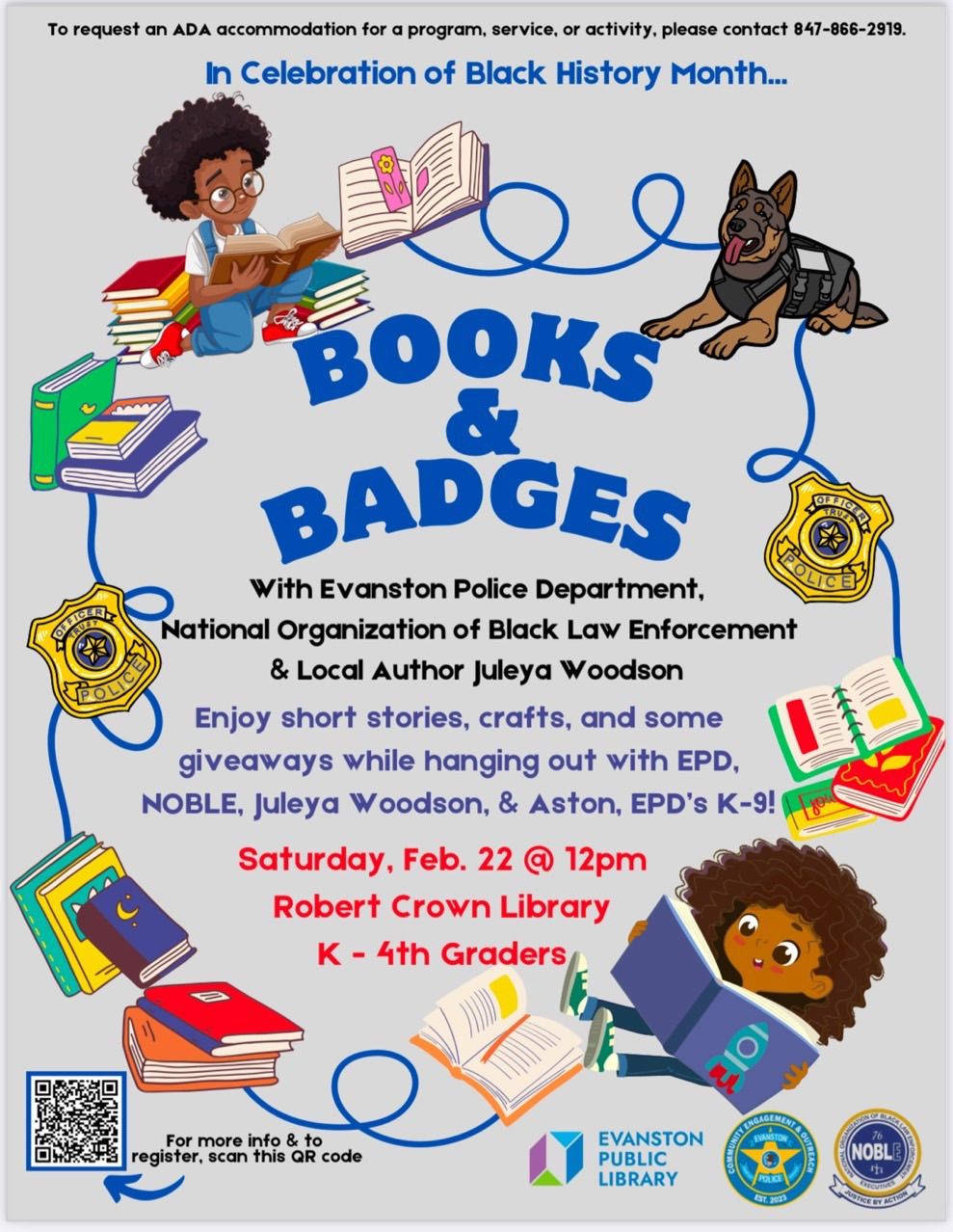 Evanston Books and Badges