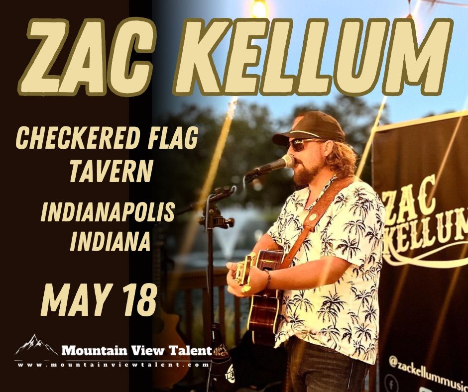 Zac Kellum debut at Checkered Flag Tavern 