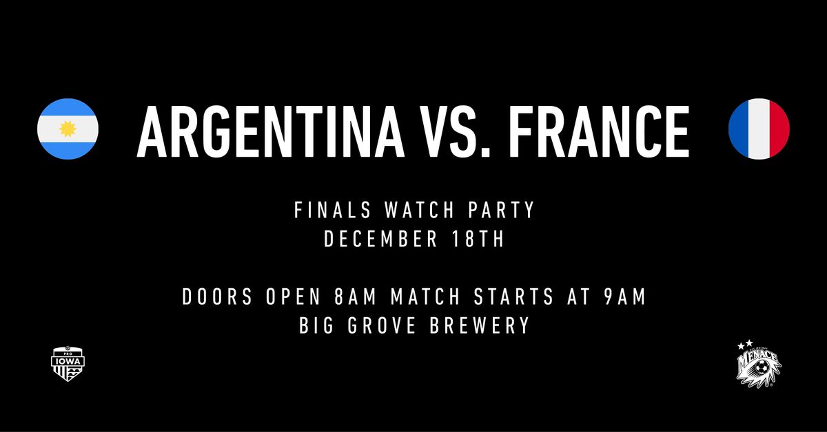 Argentina vs. France Official Final Watch Party