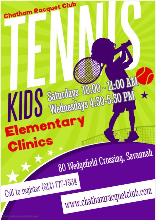 Elementary Tennis Clinic