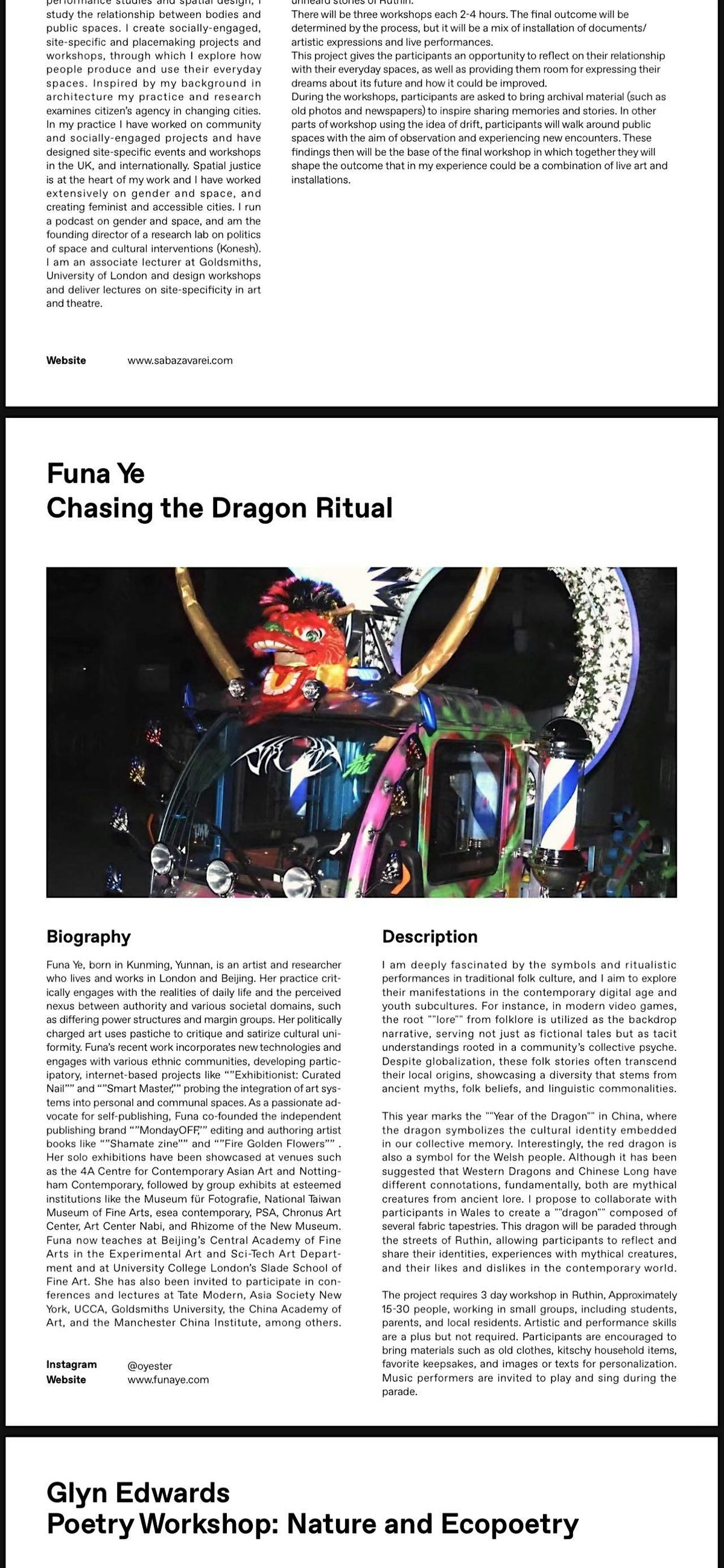 RIAF | Workshop: Chasing the Dragon Ritual with Ye Funa