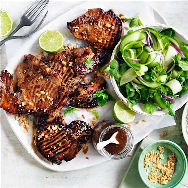 UBS In Person Cooking Class: Thai Lemongrass Pork Chop & Coconut Rice