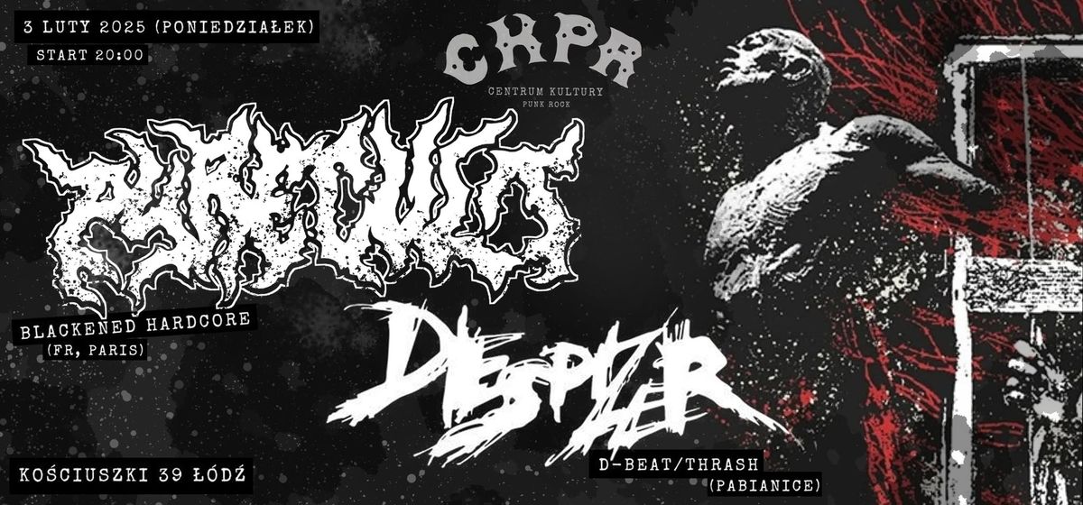 Pyrecult (FR) + Despizer || 03.02.2025 || CKPR, Ko\u015bciuszki 39 \u0141\u00f3d\u017a