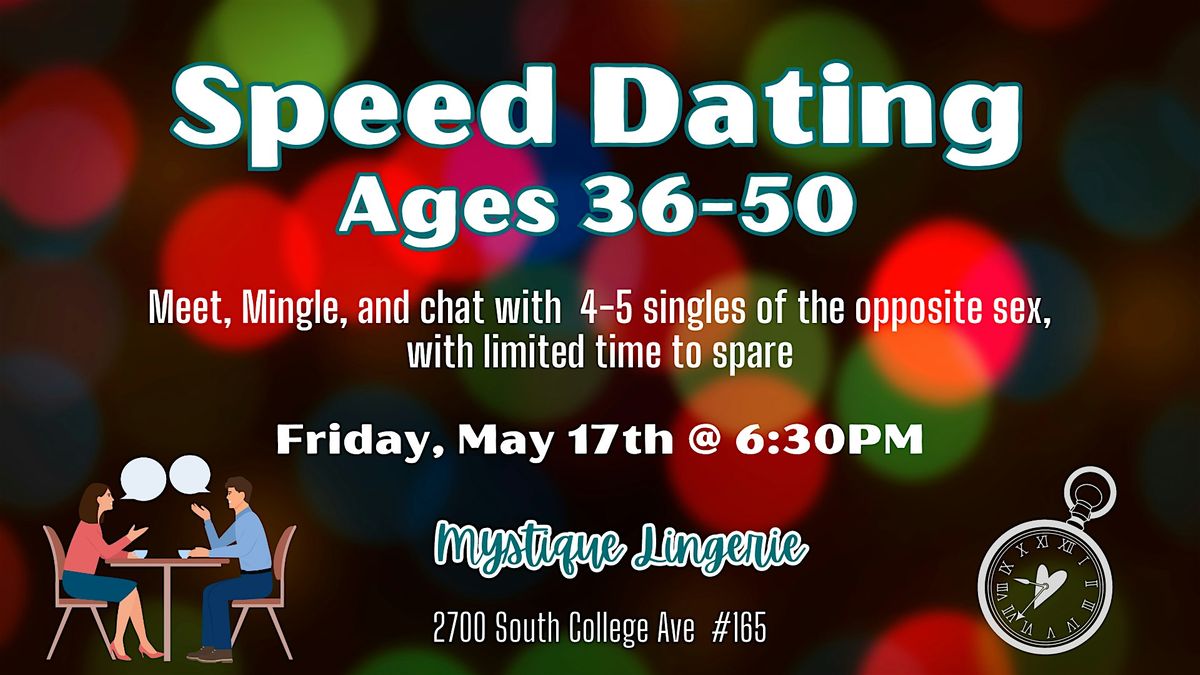 Speed Dating at Mystique Lingerie (36-50)