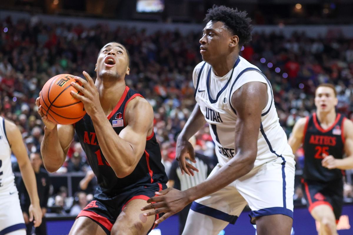 San Diego State Aztecs at Utah State Aggies Mens Basketball at Dee Glen Smith Spectrum