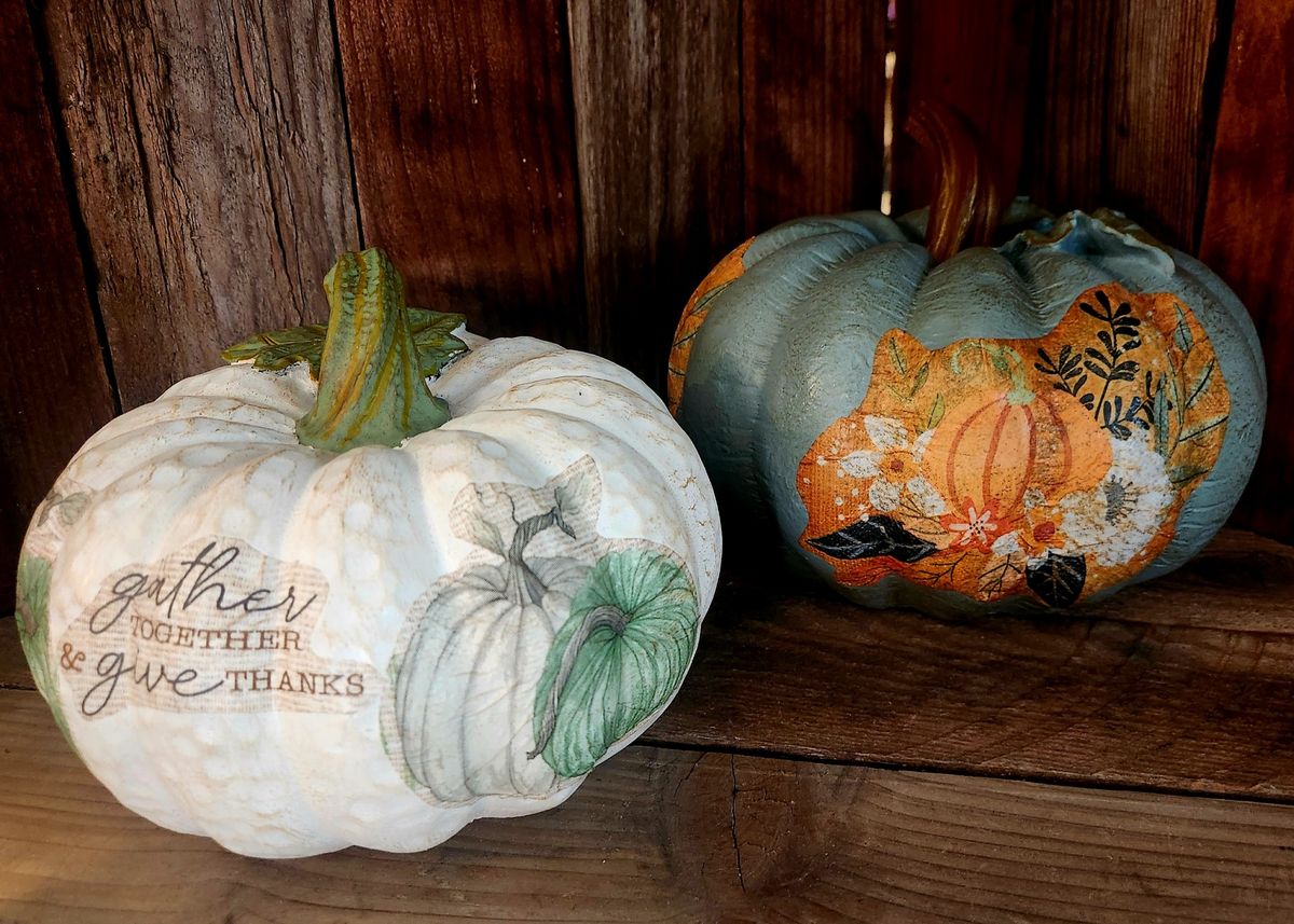 Paint & Sip Craft night: Decorative Pumpkin