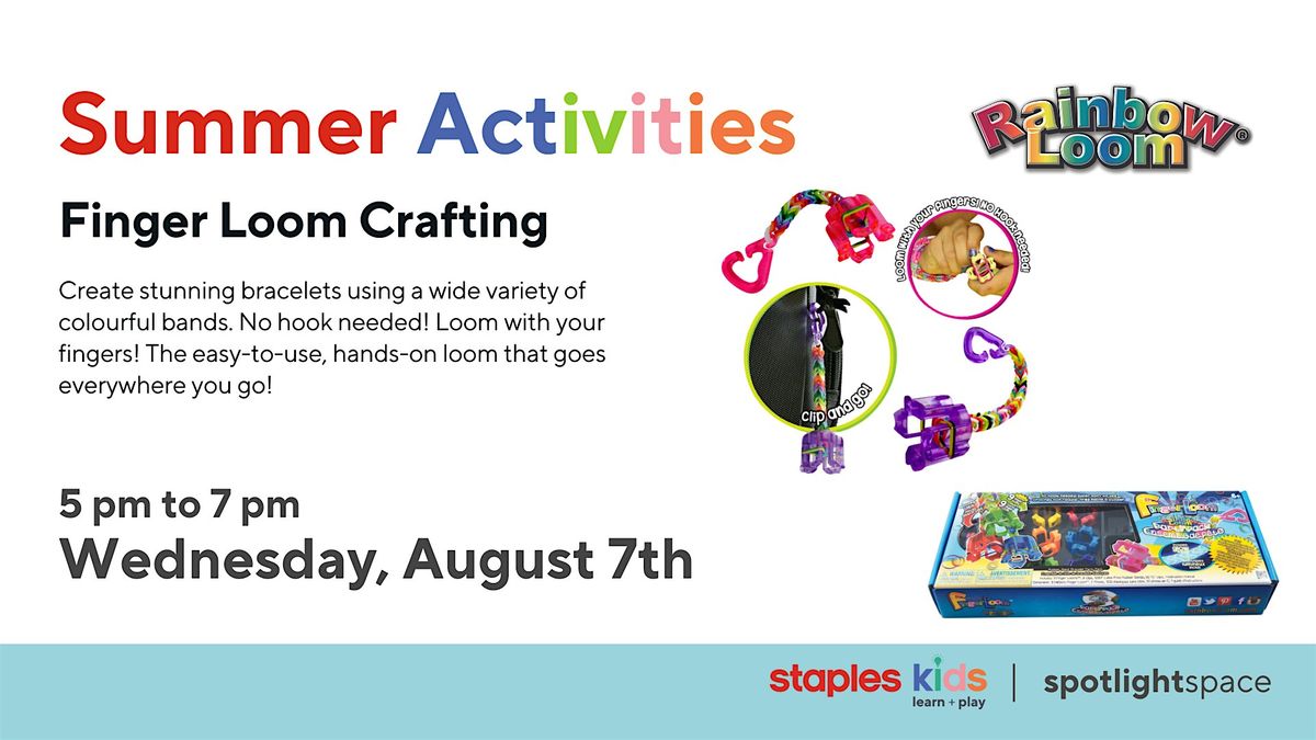 Finger Loom Crafting at Staples Chilliwack