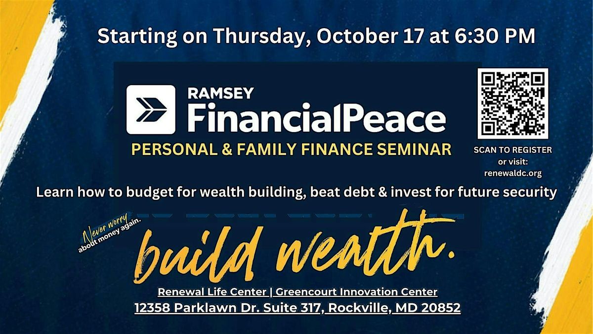 Financial Peace Seminar - Managing Your Personal and Family Finances