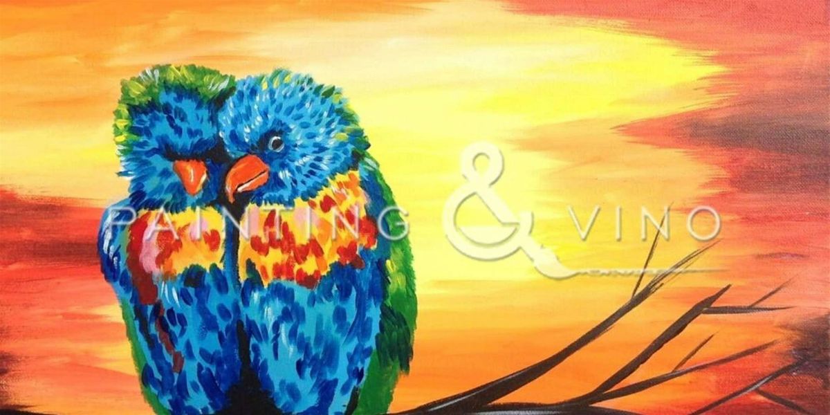 Lovebird Bliss - Paint and Sip by Classpop!\u2122