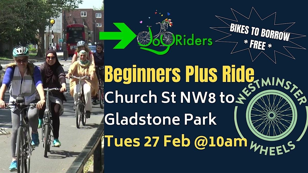 JoyRiders Beginners Plus Ride: Church Street to Gladstone Park