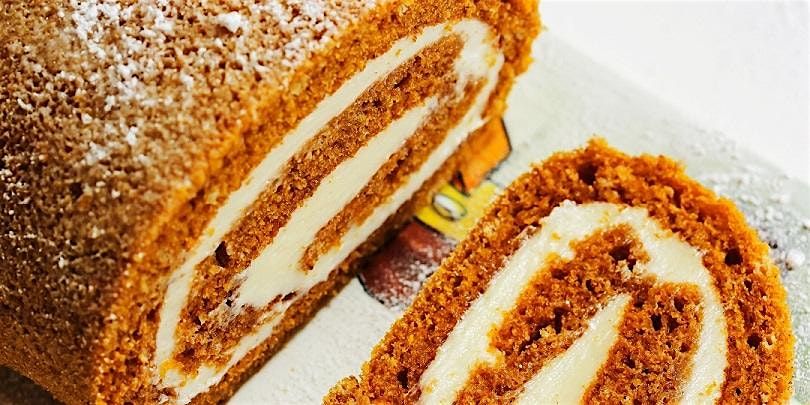 Make & Take: A Cream-filled Pumpkin Roll with Caramel Sauce