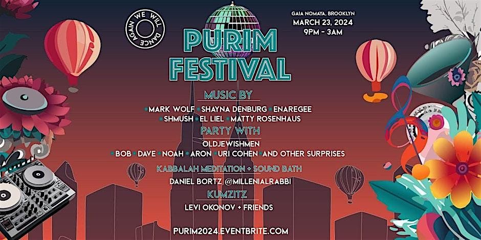 PURIM FESTIVAL - SATURDAY MARCH 23