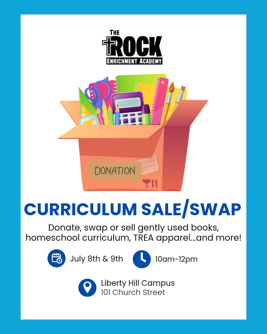 TREA Curriculum Sale\/Swap Liberty Hill Campus