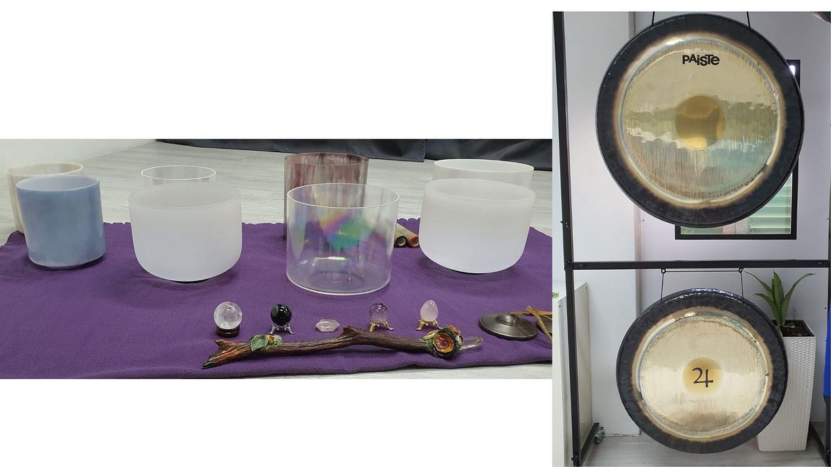 Breathworks, Gong and Crystal Singing Bowls Experience with Johnson