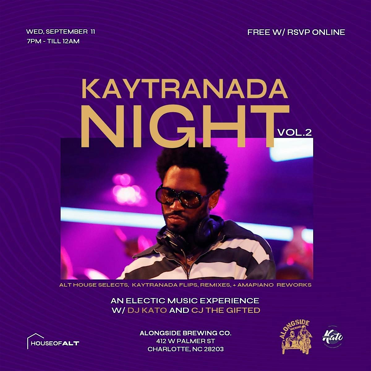 KAYTRANADA NIGHT, Vol.2 @Alongside Brewing Co.