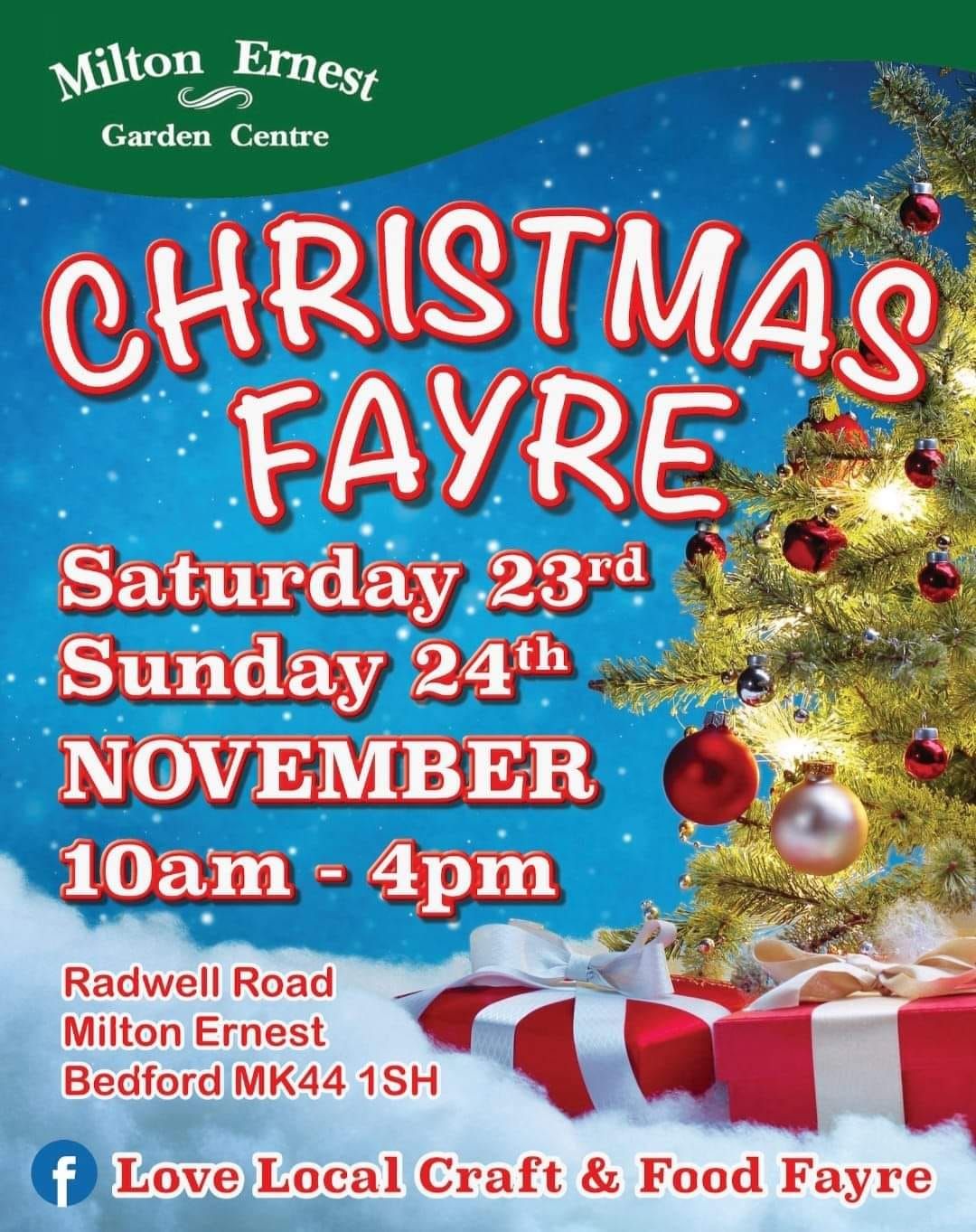 Christmas Fayre at Milton Ernest Garden Centre 