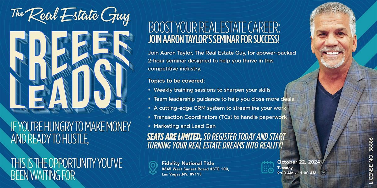 Boost Your Real Estate Career: Join Aaron Taylor\u2019s Seminar for Success!