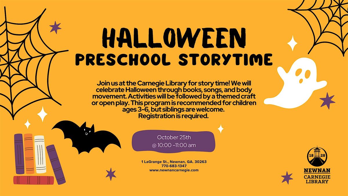 Halloween Preschool Storytime