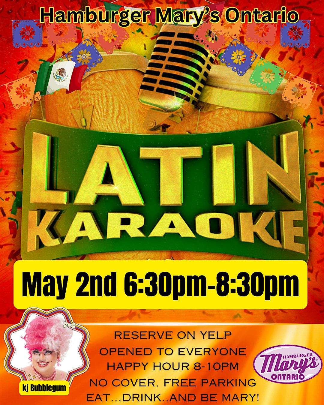 Latin Karaoke ! Hosted by Bubblegum
