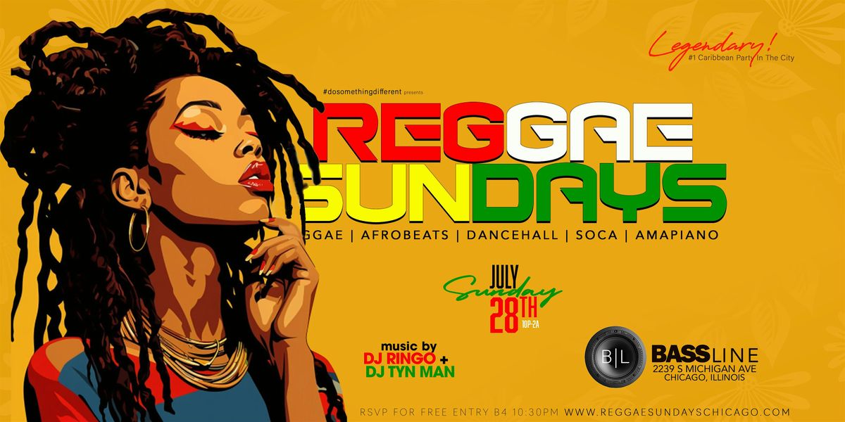 REGGAE SUNDAY \/\/ The #1 Caribbean Party In The City