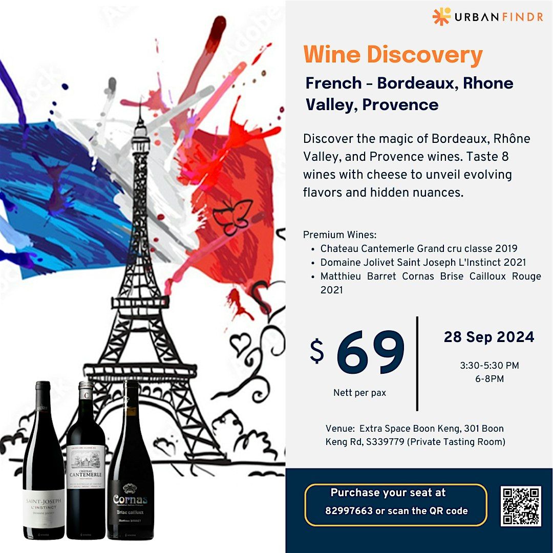 Wine Discovery - French - Bordeaux, Rhone Valley, Provence