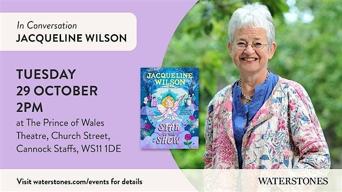 Jacqueline Wilson in conversation at The Prince of Wales Theatre, Cannock