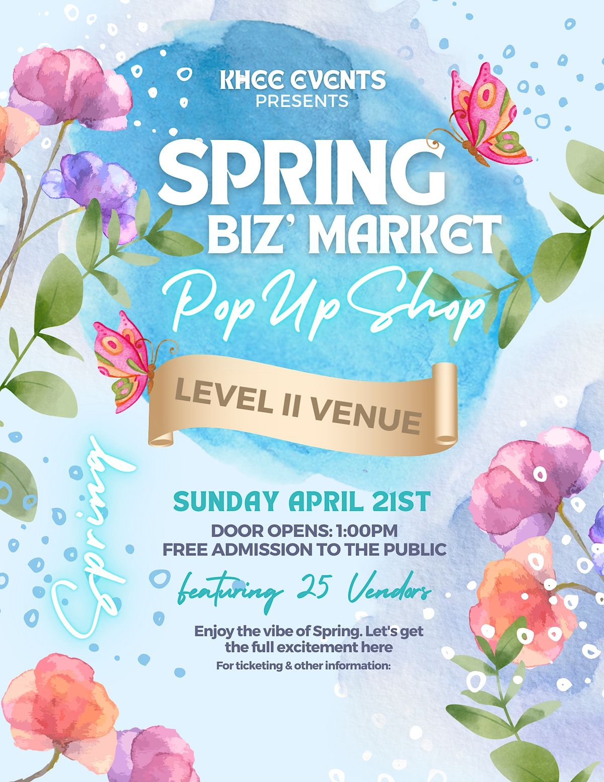 Spring Small Biz Market Pop Up Shop