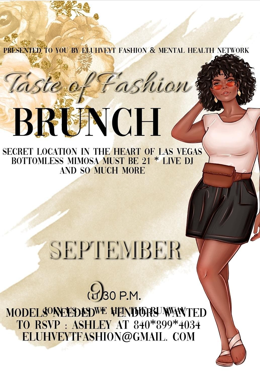 Vendors Wanted for Intimate Day Brunch Pop Up & Fashion Show