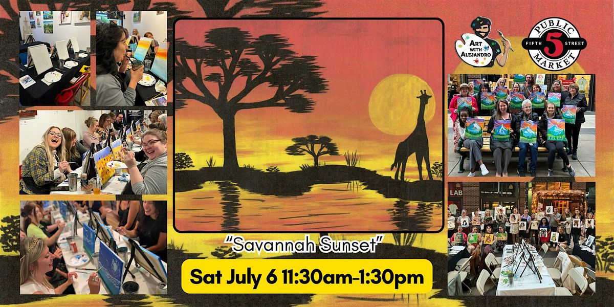 Paint & Sip at 5th St Market \u201cSavannah Sunset\u201d