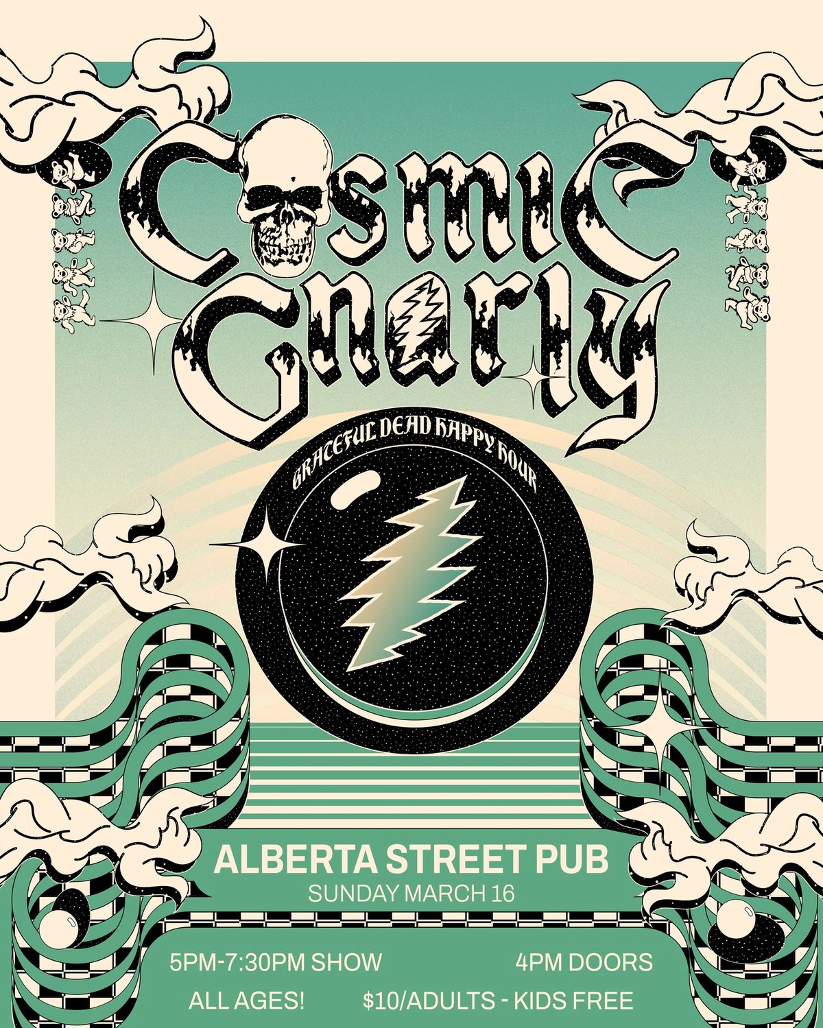 Cosmic Gnarly - Grateful Dead Happy Hour at Alberta Street Pub \u2014 Sunday March 16