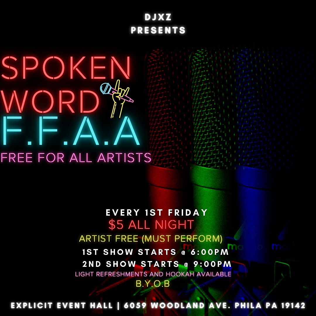 Spoken Word: FREE FOR ALL ARTIST