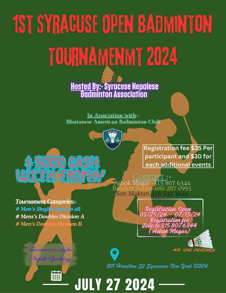 Nepalese American Open  Badminton Tournament 