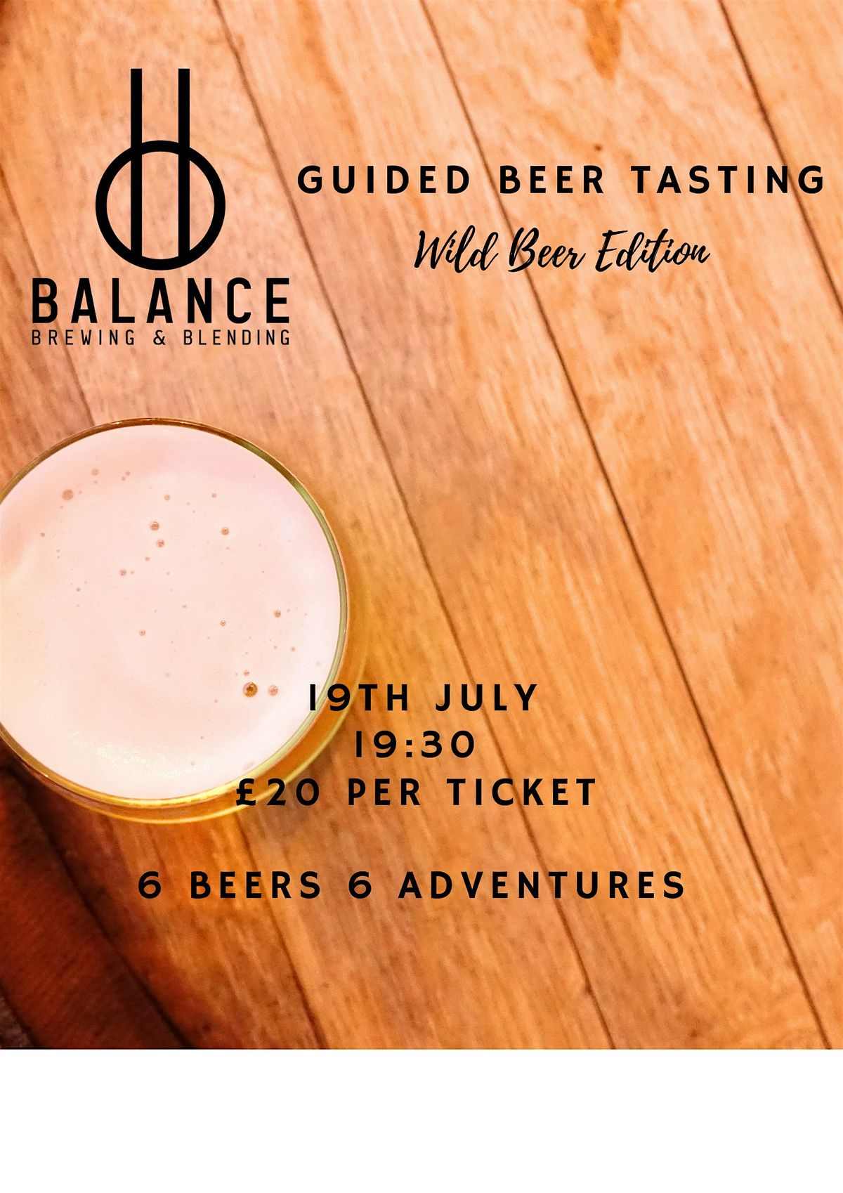 Balance Brewing & Blending Guided Beer Tasting