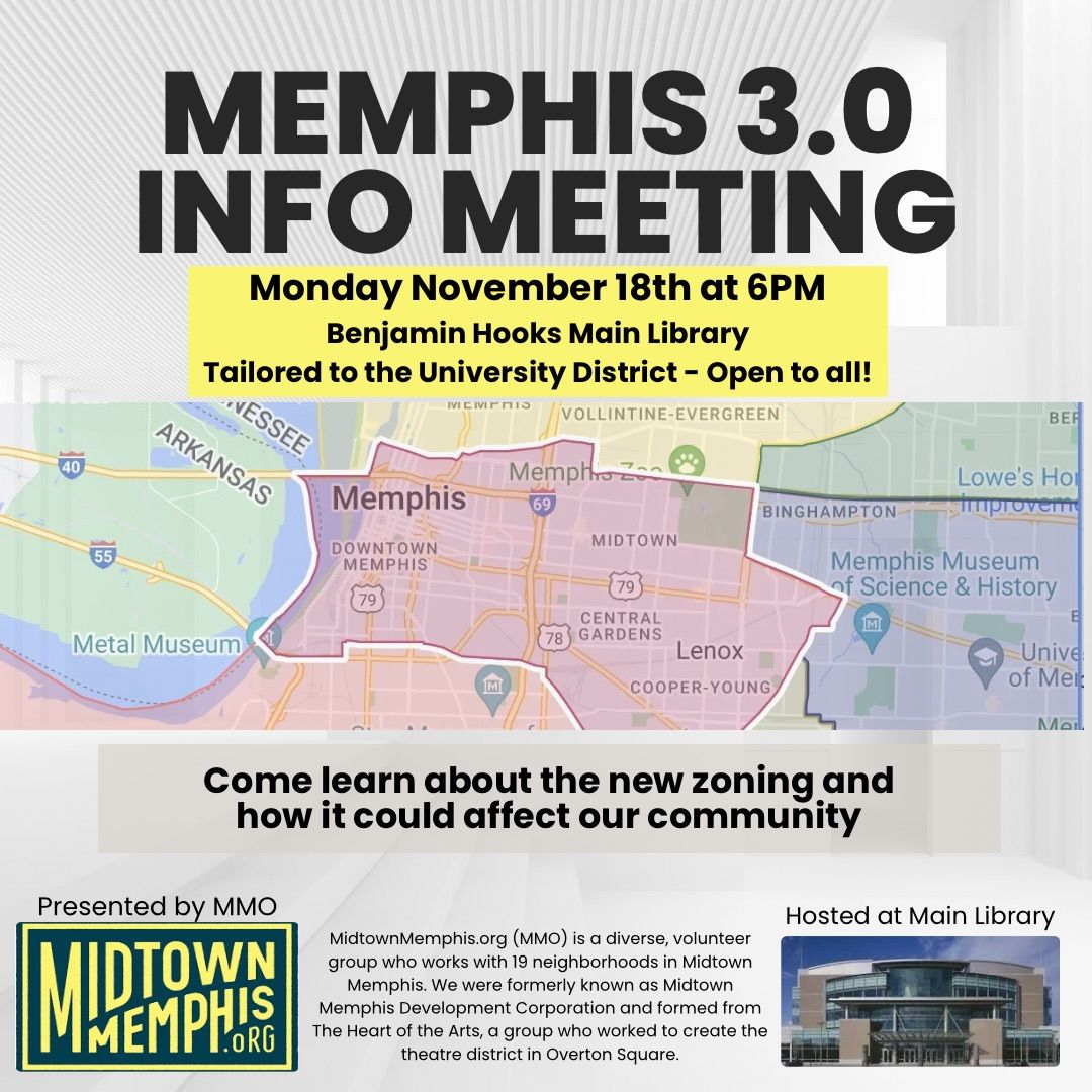 Memphis 3.0 Info Session: University District & Midtown