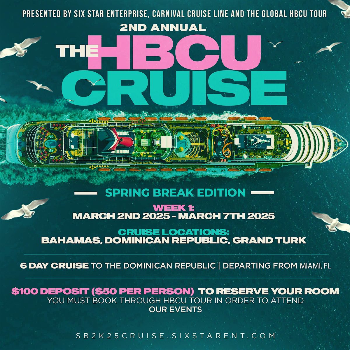 The HBCU Cruise 6-DAY DOMINICAN REPUBLIC CARNIVAL CRUISE FROM MIAMI, FL