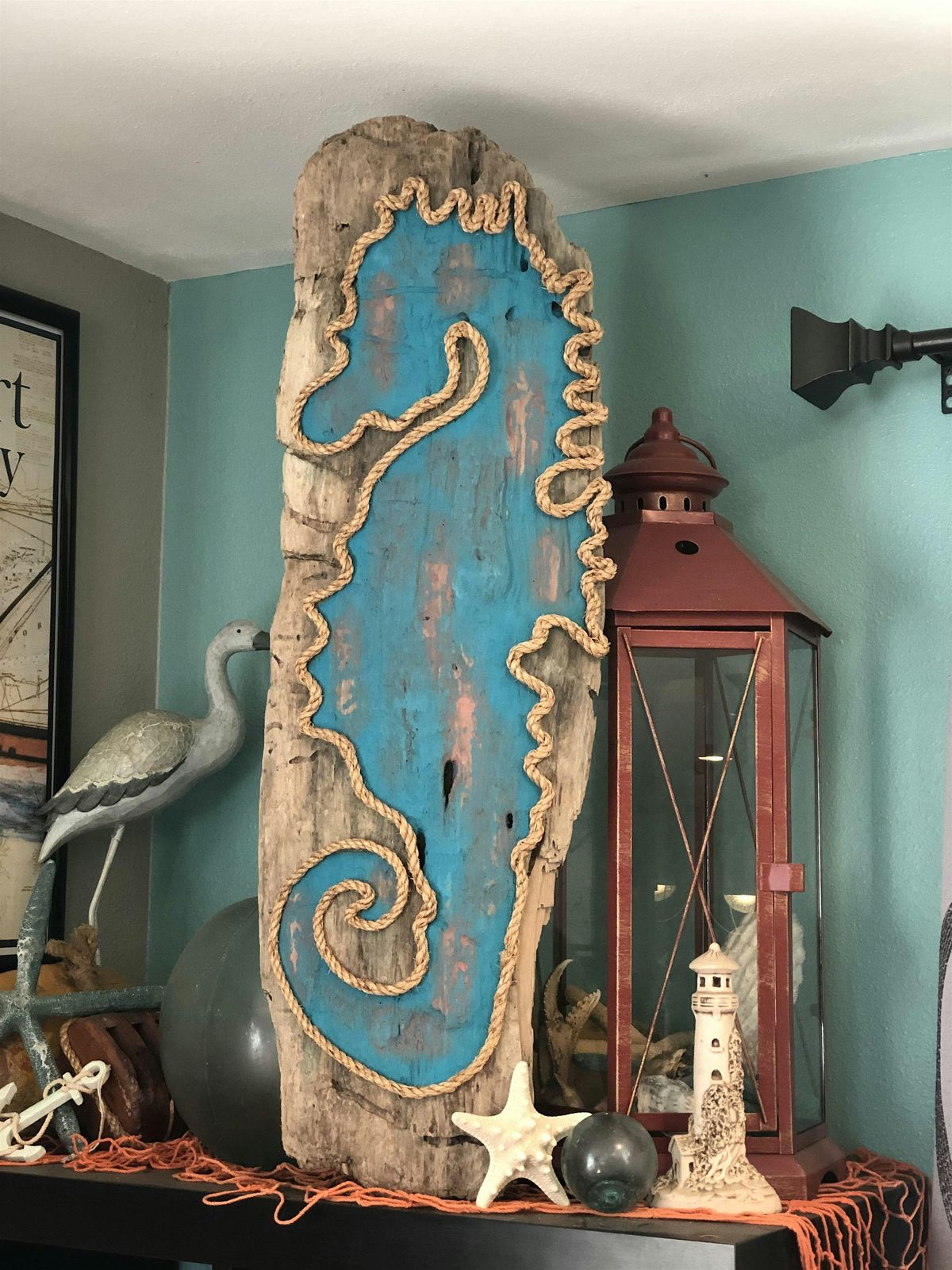 Nauti Driftwood Seahorse