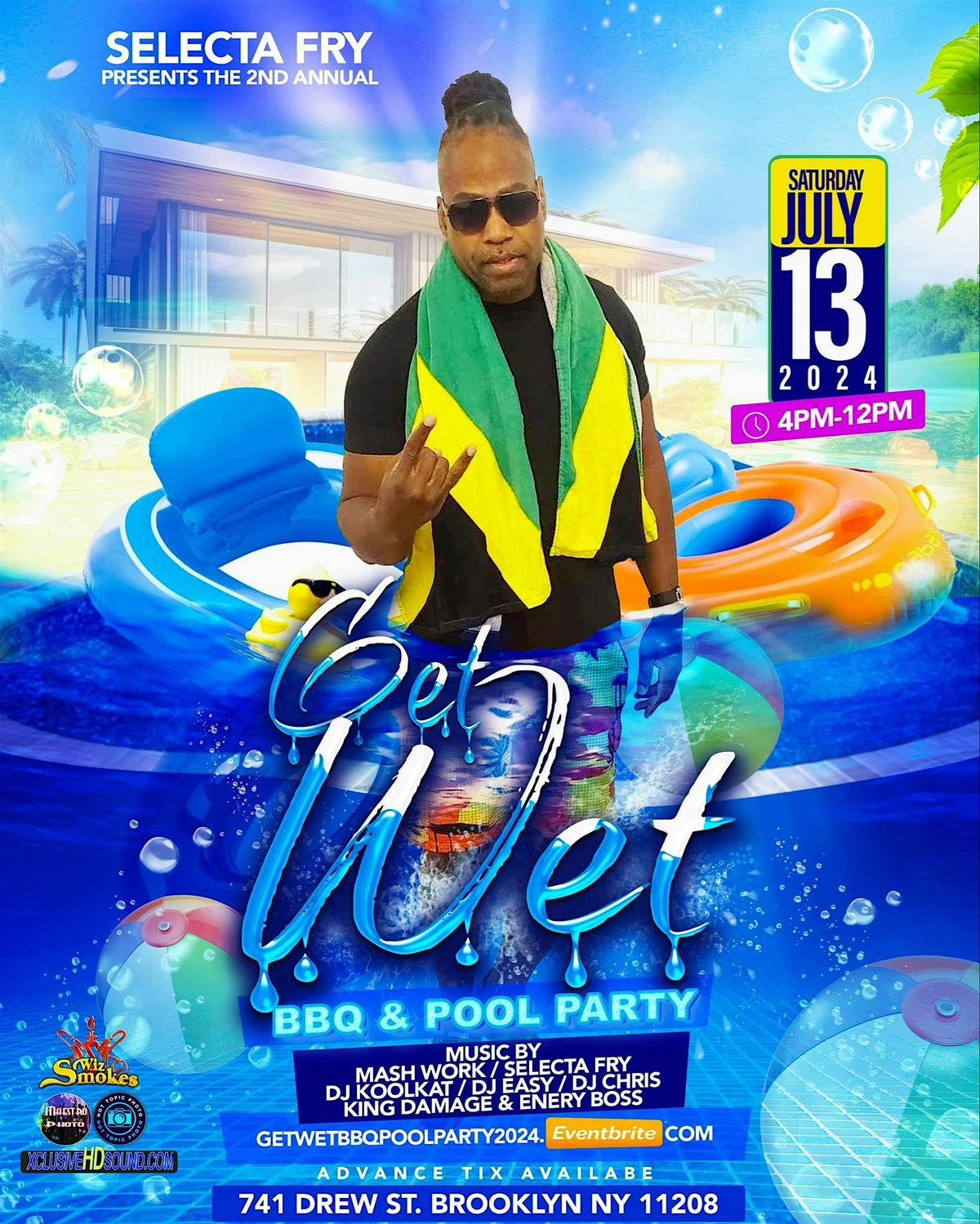 GET WET 2ND ANNUAL  BBQ AND POOL PARTY