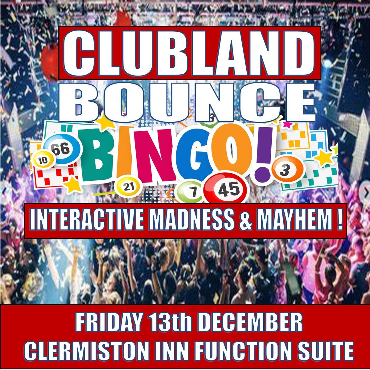 CLUBLAND BOUNCE BINGO 