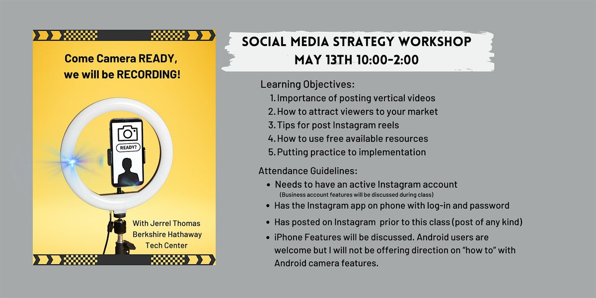 SOCIAL MEDIA STRATEGY AND WORKSHOP