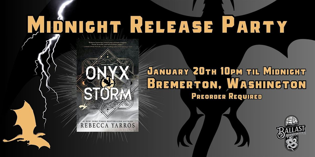 Onyx Storm Midnight Release Party