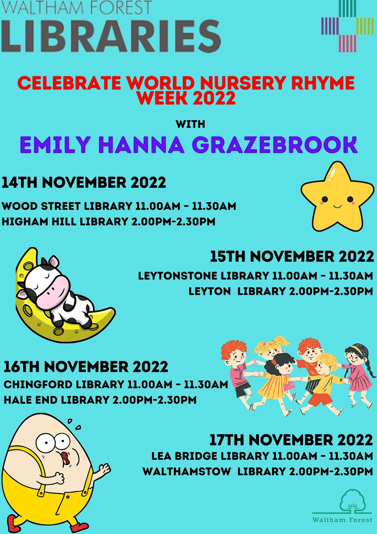 World Nursery Rhyme Week with Emily Hanna Grazebrook @ Leytonstone ...