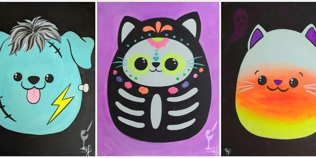 Squishiest Animal Friends - Family Time - Paint and Sip by Classpop!\u2122